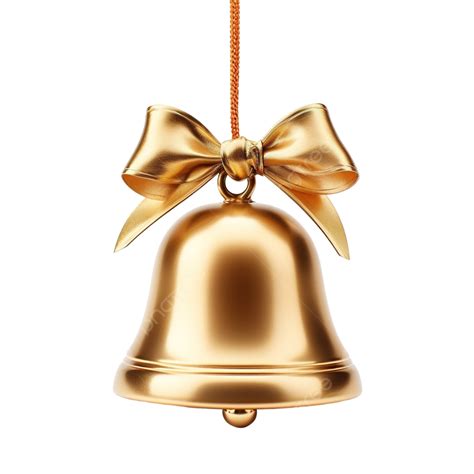 Gold Christmas Bell Gold Christmas Bell Png Transparent Image And