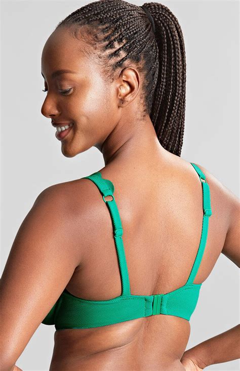 On the beach Biustonosz kąpielowy Panache Swim SPIRIT SW1784 Lauren Plunge Bikini Top Verde