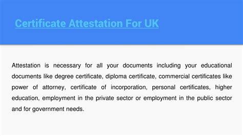 Ppt Uk Certificate Attestation Powerpoint Presentation Free Download Id9021195