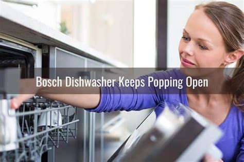 Bosch Dishwasher Not Opening Properly Ready To Diy