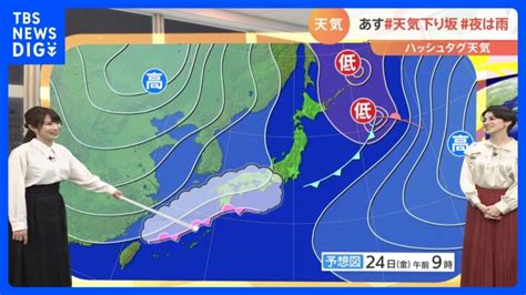 【2月24日 関東の天気】天気下り坂 夜は雨｜tbs News Dig │ 【気ままに】ニュース速報