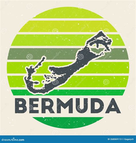 Bermuda Visa Document Close Up. Passport Visa On Bermuda Flag. Bermuda