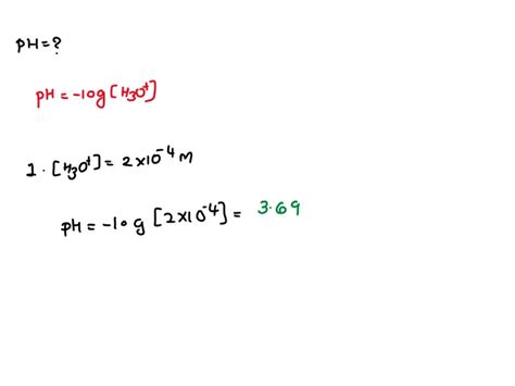 SOLVED Calculate The PH Of Each Of The Following Solutions H3O 2