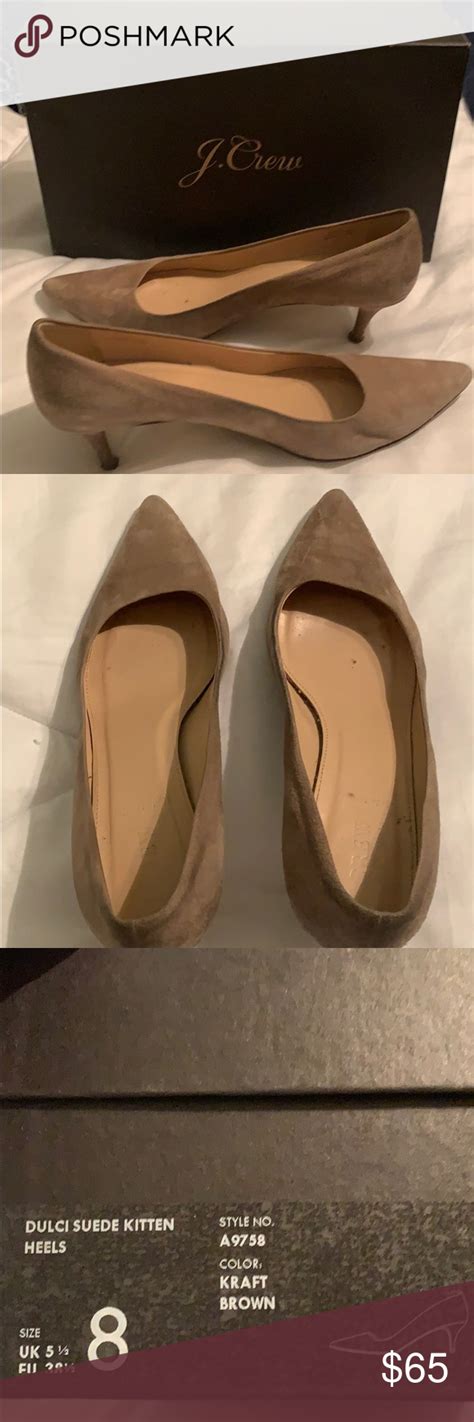 J Crew Dulci Suede Kitten Heel Kitten Heels Heels Suede