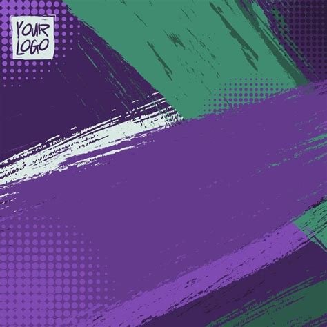 Premium Vector Grunge Style Abstract Brushstroke Poster Design