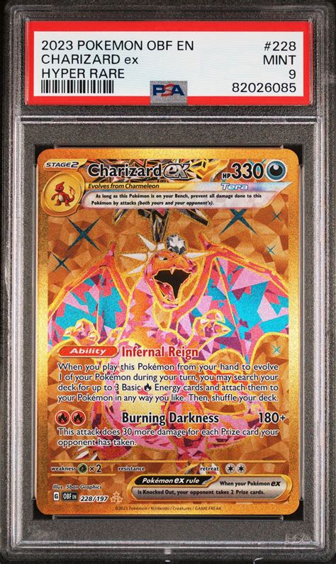 2023 Pokemon Obf En Obsidian Flames 228 Charizard Ex PSA 9 GameStop