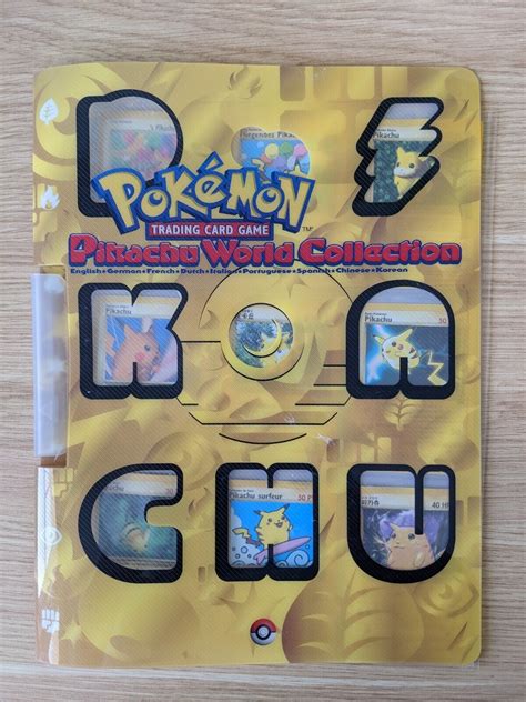 Mavin Pokemon Tcg Pikachu World Collection Full Set In Binder Nm Hp