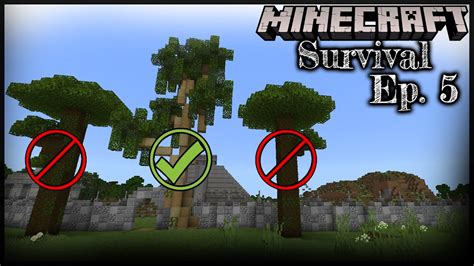 How To Make Custom Jungle Trees In Minecraft 1 17 Minecraft Survival Series Episode 5 Youtube