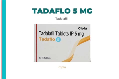 Buy TADAFLO 5MG 15 Tablets Online At GymPharmacy