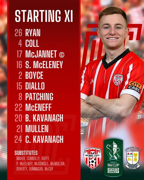 Derry City FC on Twitter: "⚡ TEAM NEWS ⚡ Your City team to take on ...