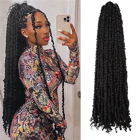 Snapklik The Bohobabe Inch Pre Twisted Passion Twist Hair