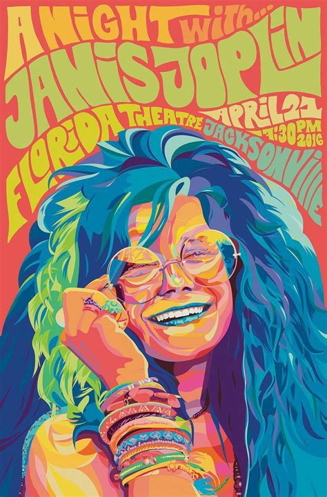 Vintage Janis Joplin Poster