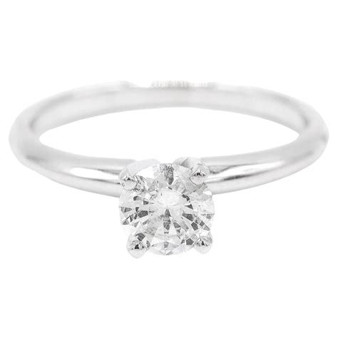 Ladies 14k White Gold Cluster Halo Diamond Engagement Ring For Sale At