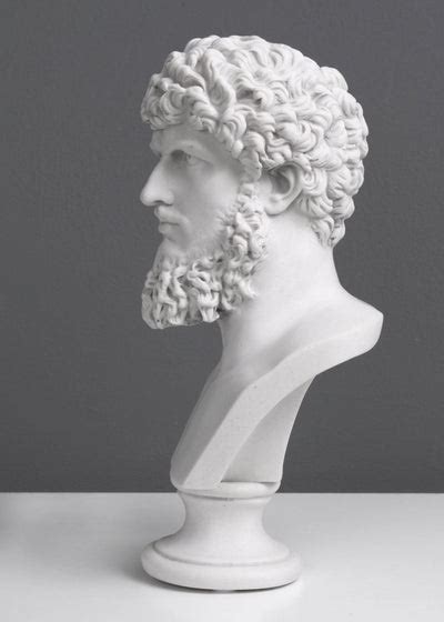 Lucius Verus Bust Sculpture Roman Emperor Small Marble Statue The Ancient Home