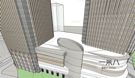 Modern Building Appearance sketchup Model Free Download - Model ID.680884324 | 1miba