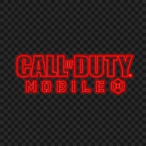 HD Red Neon Call Of Duty Mobile COD Game Logo PNG | Citypng | Call of ...