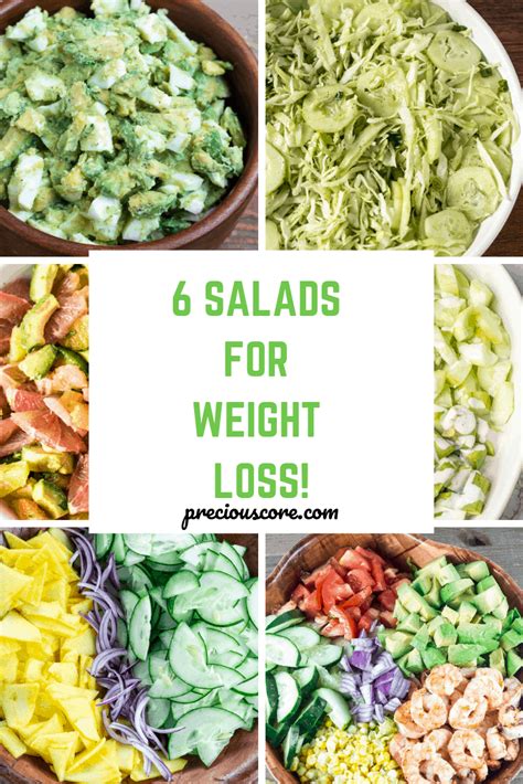 6 SALADS FOR WEIGHT LOSS | Precious Core