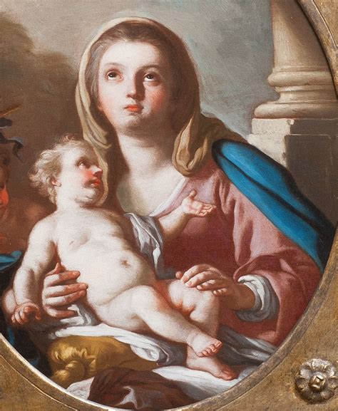 Proantic Vierge L Enfant Avec Saint Jean Baptiste Par Francesco De