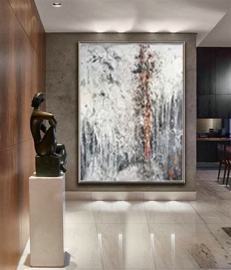 Abstract Gray Painting To Add an Opulent Look To Your Space