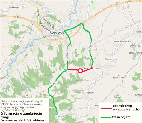Uwaga Zamkni Ty Odcinek Drogi Powiatowej Portal Ropczycko