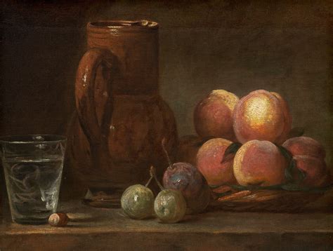 Jean Baptiste Sim On Chardin Fruit Pichet Et Verre C