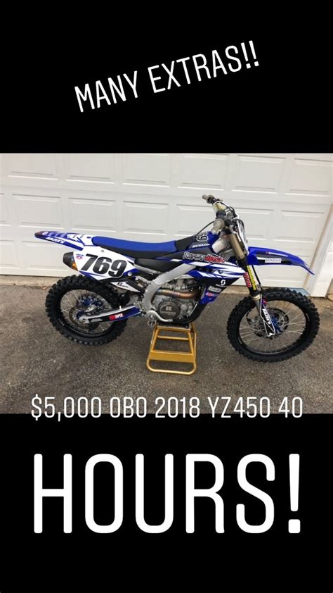 2018 Yamaha 450 5000 Obo For Salebazaar Motocross Forums