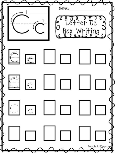 26 Alphabet Box Writing Worksheets Handwriting Made By Teachers