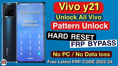 Vivo Y21 Hard Reset Solution How To Unlock Pin Pattern Lock Y21