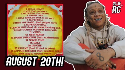 Trip At Knight Tracklist Reaction Trippie Redd Tak News Youtube