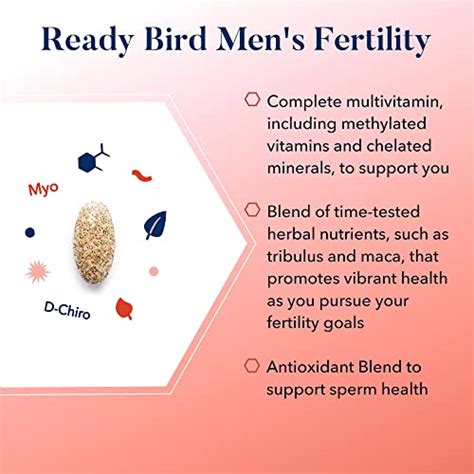 Best Nest Wellness Ready Bird Mens Fertility Vitamins For Conception