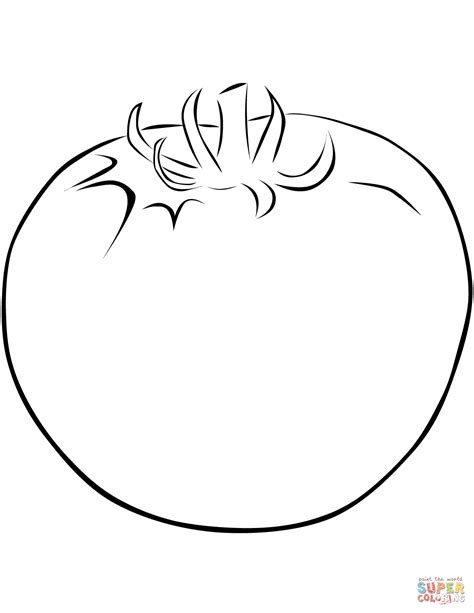 Tomato Coloring Page Free Printable Coloring Pages