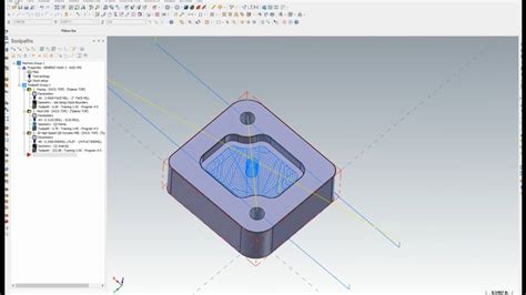 Mastercam X8 Basic Milling Tutorial Youtube