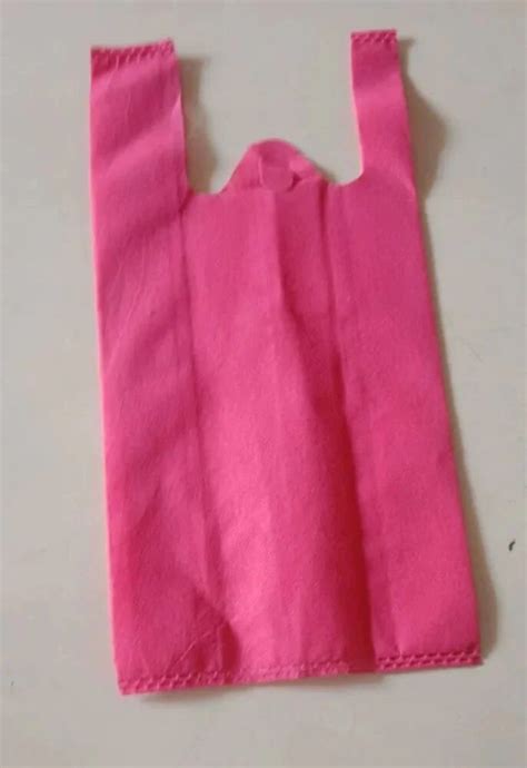 Pink Non Woven W Cut Bags At Rs 114 Kg Non Woven W Cut Bags In