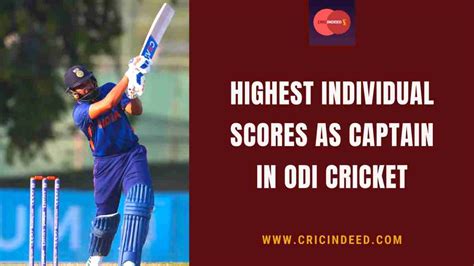 Top 10 Highest Scores By Captains In Odi Cricket Cricindeed