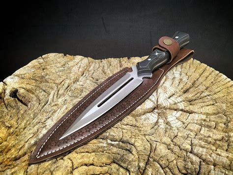 DOUBLE EDGE KNIFE, Hunting Knife, Garter Knife, Camping Knife ...