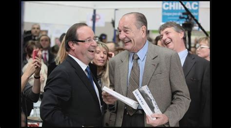 Vid O Jacques Chirac Et Fran Ois Hollande Au Salon Du Livre De Brive