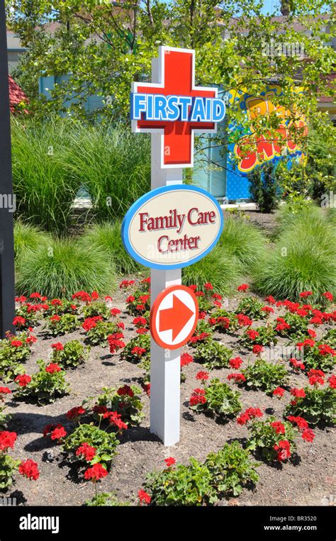 First Aid Station Cedar Point Amusement Park Sandusky Ohio Stock Photo - Alamy