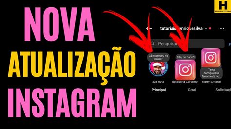 Nova Atualiza O Do Instagram Notas Youtube