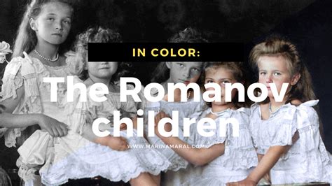 In color | The Romanov Children, 1906 - Marina Amaral