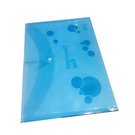 Plastic Printed Button File Folder Blue A4 At Rs 10 Piece In New