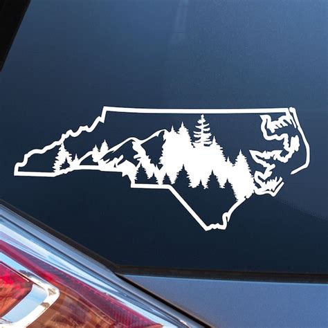 North Carolina Decal Etsy