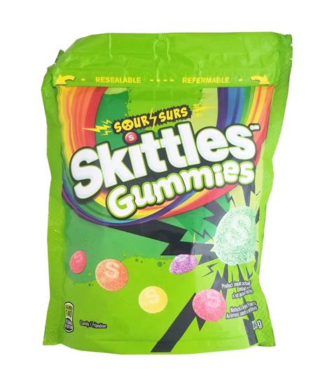 Skittles Sours Gummies Candy 235g82 Oz Bag Imported From Canada