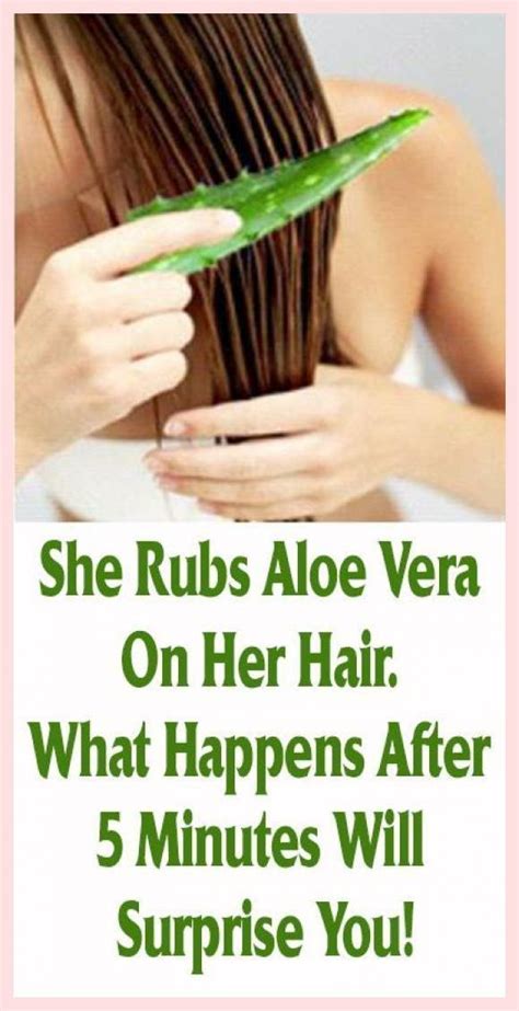 She Rubs Aloe Vera On Her Hair What Happens After 5 Minutes Will Surprise You Aloe Vera Gel