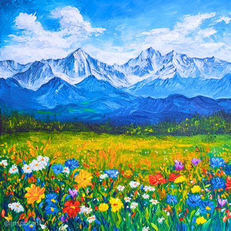 50+ Acrylic Mountain Painting Inspiration Ideas & Tutorials [Art ...