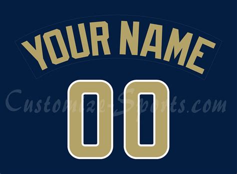 Baseball San Diego Padres Customized Number Kit for 2004-2010 Blue Alternate jersey – Customize ...