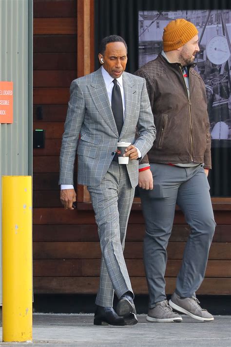 Stephen A. Smith looks dapper in classy matching suit as First Take ...