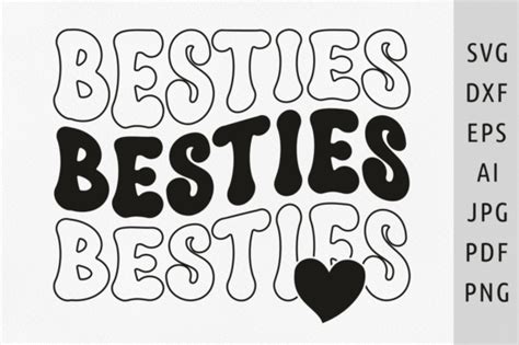 Besties Svg Best Friends Svg Sister Bff Graphic By Julia S Digital