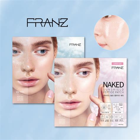 FRANZ Naked Sunshield Peptide Patch Pairs For Skincare And Sun Protection Anti Aging