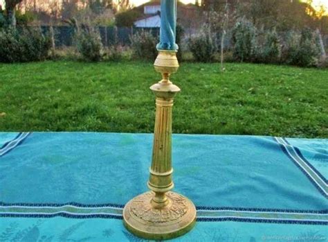 Bougeoir Ancien Bronze Xix Me Si Cle Candlestick Old Empire Bronze Xix