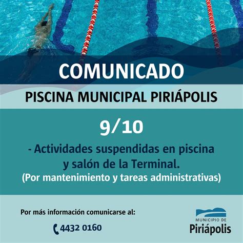 Municipio de Piriápolis informa que este lunes 9 no habrá actividades